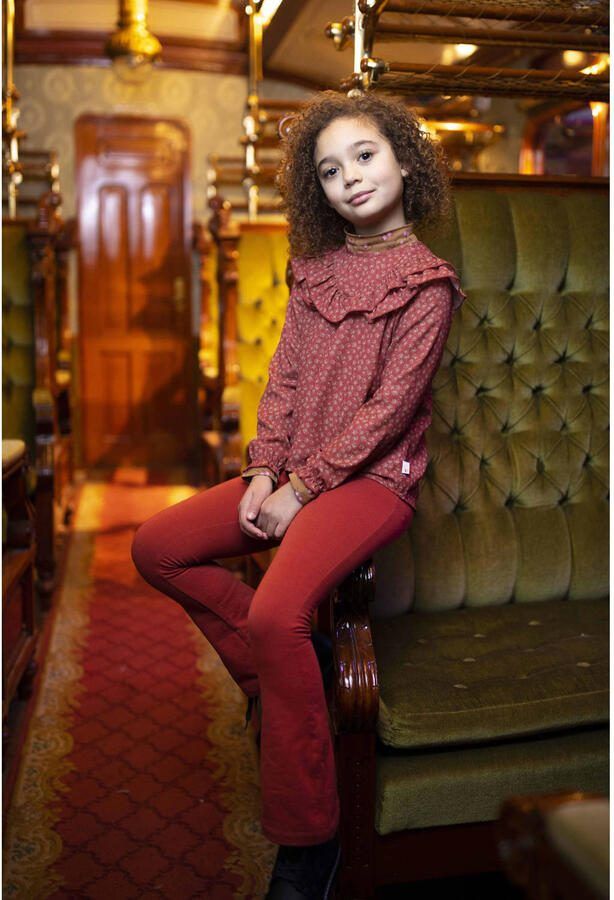 Moodstreet flared broek rood Meisjes Katoen (duurzaam) 98 104 - Foto 2