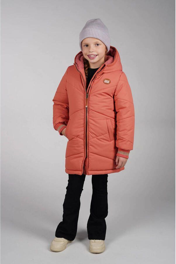 Moodstreet gewatteerde jas roze - Foto 3