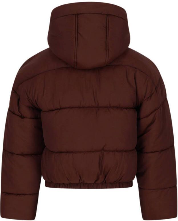 Moodstreet gewatteerde winterjas donkerbruin - Foto 3