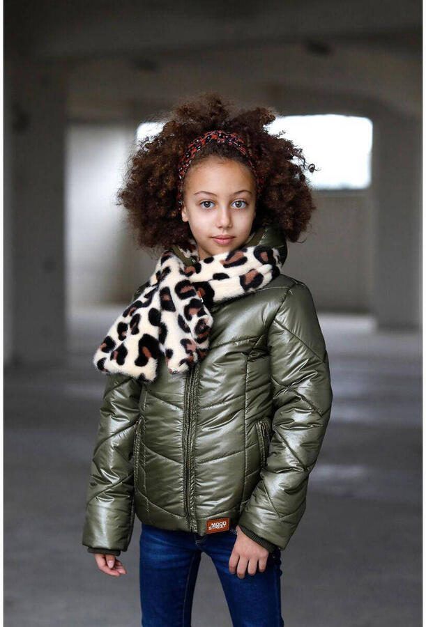 Moodstreet Sokken Beige Meisjes Polyester Panterprint