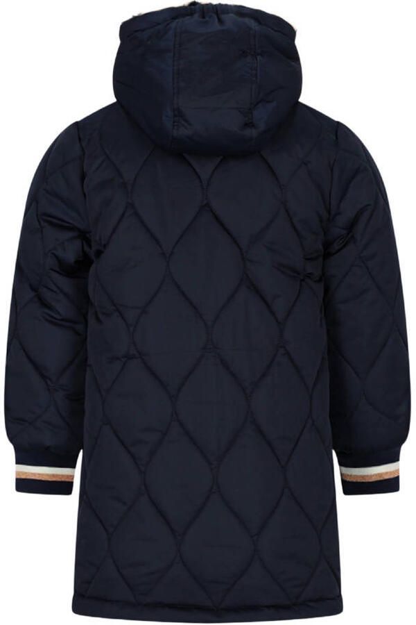 Moodstreet quilted winterjas donkerblauw - Foto 2