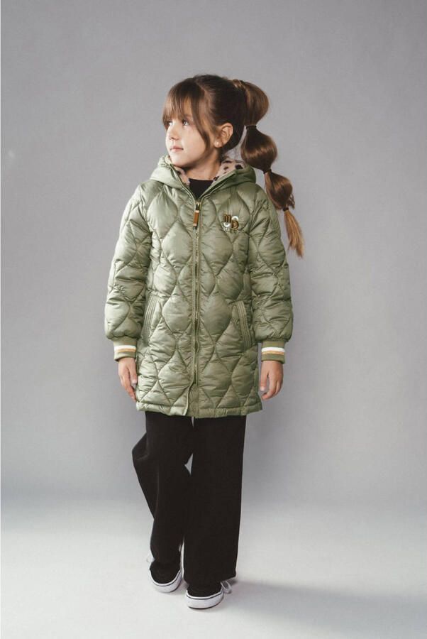 Moodstreet quilted winterjas groen