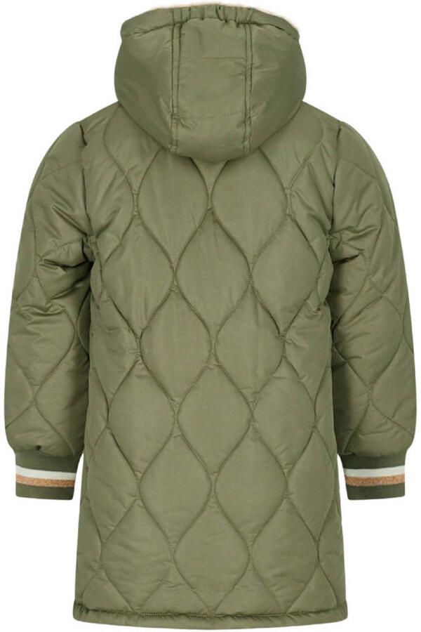 Moodstreet quilted winterjas groen - Foto 3