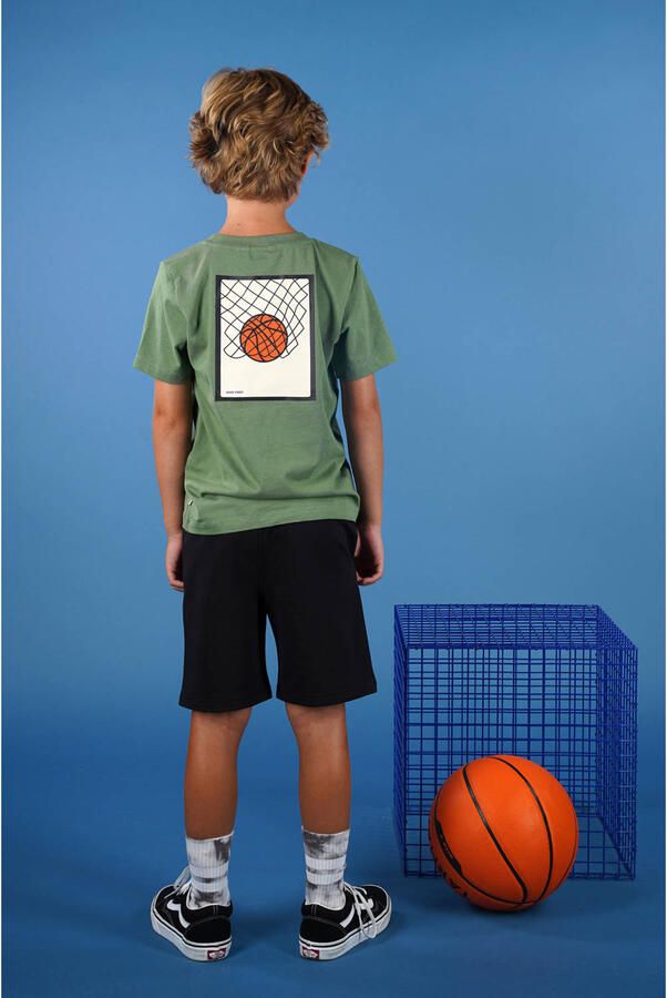 MOODSTREET Jongens Broeken Sweatshorts Billie Summer Zwart