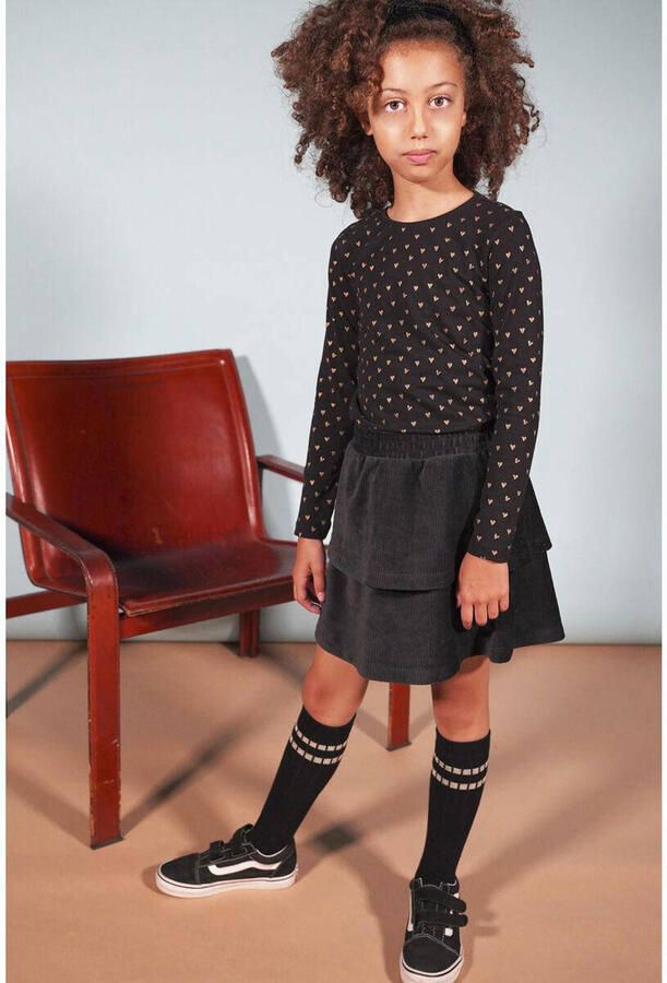 Moodstreet rok zwart Meisjes Katoen 110-116