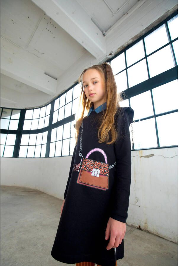 Moodstreet sweatjurk zwart - Foto 2
