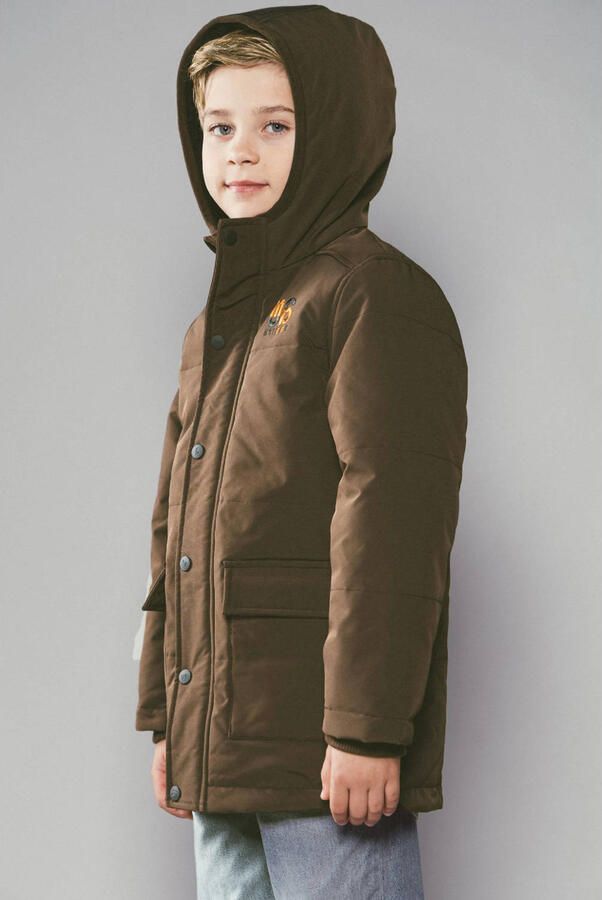 Moodstreet winterparka donkerbruin - Foto 3