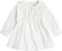Moodstreet Petit jurk Rosa offwhite GOTS Ecru Meisjes Biologisch katoen Peter Pan-kraag 50 56 - Thumbnail 2