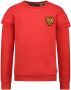 Moodstreet sweater met patches rood - Thumbnail 1