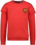 Moodstreet sweater met patches rood - Thumbnail 1
