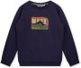 Moodstreet sweater met printopdruk 170 navy Blauw Jongens Katoen Ronde hals 110 116 - Thumbnail 2