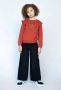 Moodstreet sweater met printopdruk 261 redwood Rood Meisjes Katoen (duurzaam) Ronde hals 98 104 - Thumbnail 1