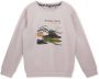 Moodstreet sweater met printopdruk ecru Katoen Ronde hals Printopdruk 122 128 - Thumbnail 2