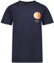 MOODSTREET Jongens Polo's & T-shirts T-shirt With Chest And Back Print Donkerblauw - Thumbnail 2