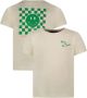 Moodstreet Gebroken Wit T-shirt T-shirt With Chest And Back Print - Thumbnail 2