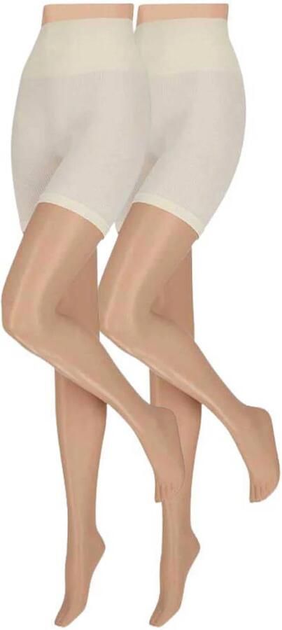 Morethansocks Korte legging Ribbed 2-Pack