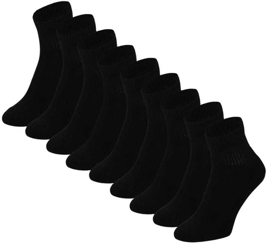 Morethansocks Quarter sportsokken Unisex 9-Pack