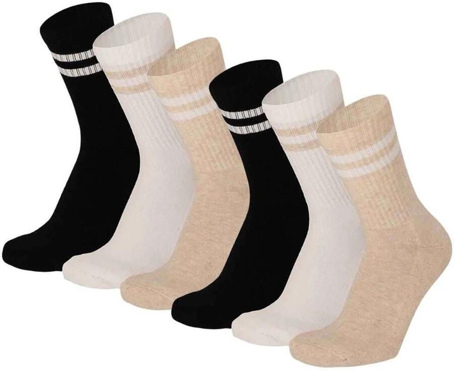 Apollo Sokken Unisex Multi beige 6-Pack