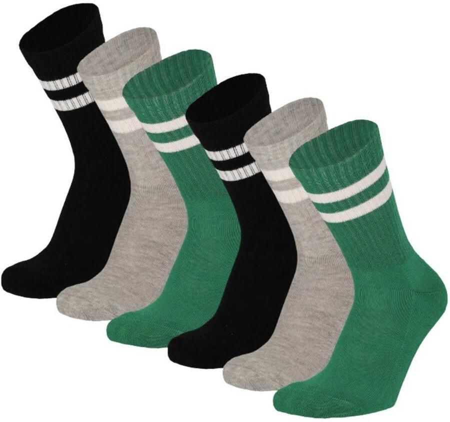 Apollo Sokken Unisex Multi groen 6-Pack