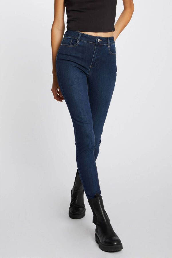 Morgan high waist skinny jeans blauw