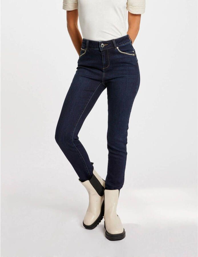 Morgan high waist slim fit jeans dark denim