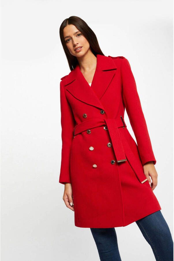 Morgan jas met wol rood