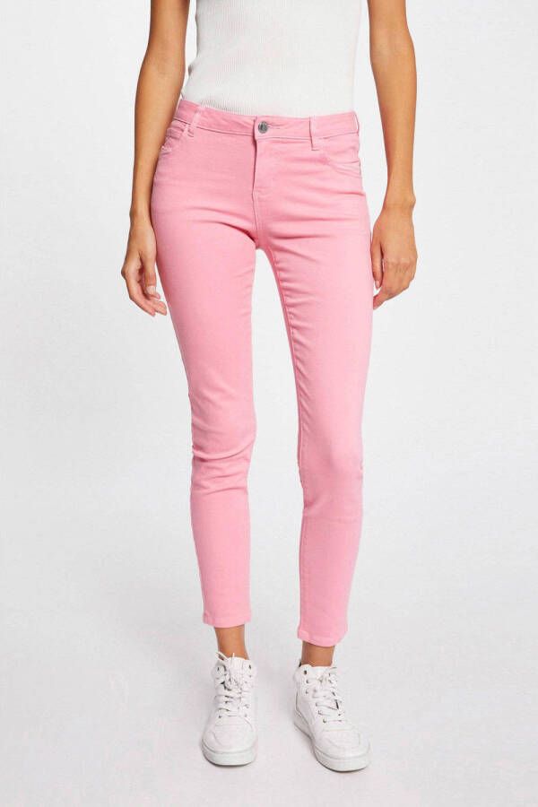 Morgan low waist skinny jeans roze