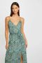 Morgan maxi jurk met paisleyprint en ceintuur groen - Thumbnail 1