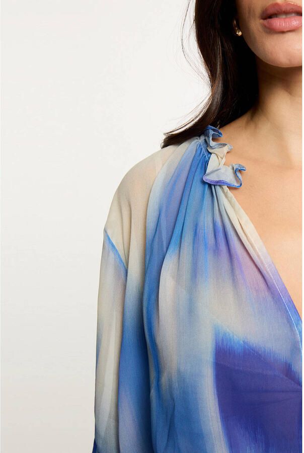 Morgan blouse blauw - Foto 2
