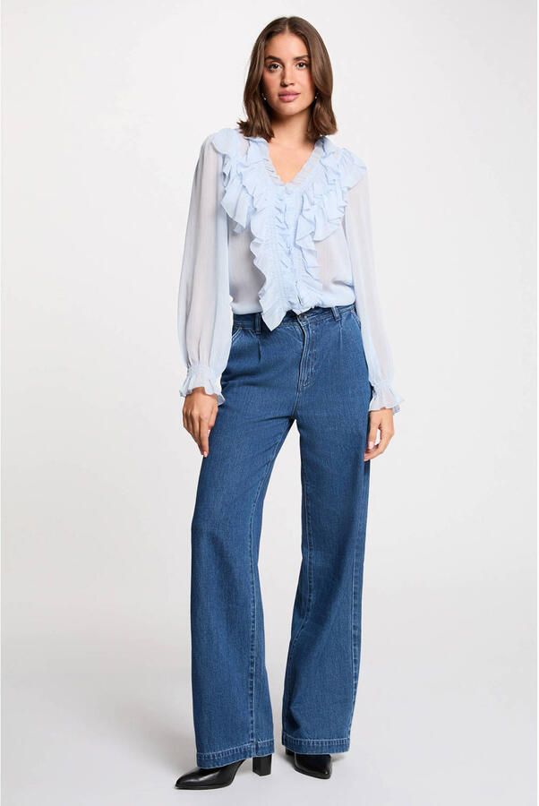 Morgan blouse lichtblauw