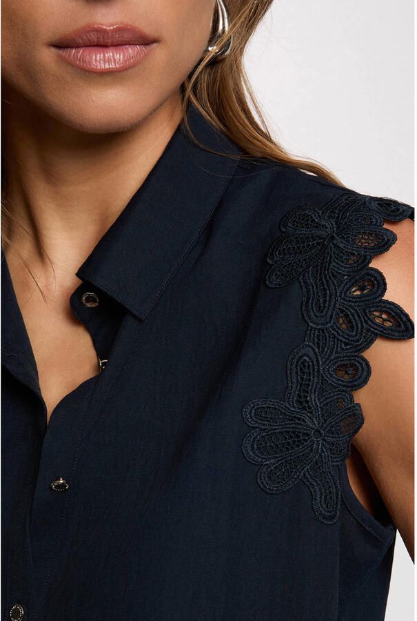 Morgan blouse marineblauw - Foto 2