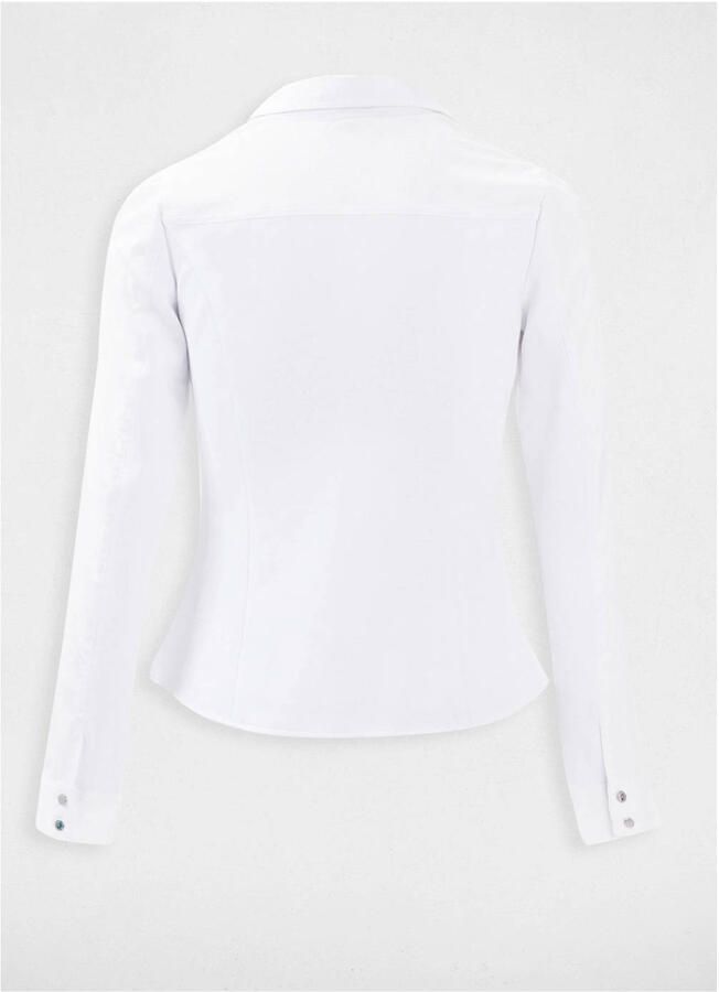 Morgan blouse met plooien wit - Foto 2