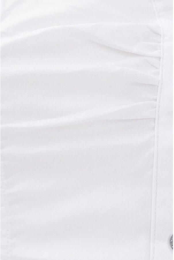 Morgan blouse met plooien wit - Foto 3