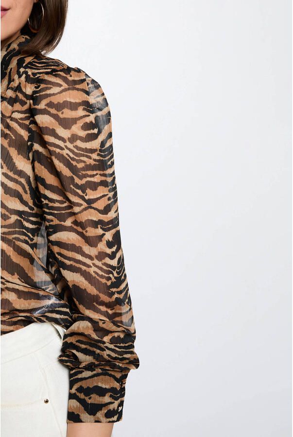 Morgan blouse met zebra zwart - Foto 2