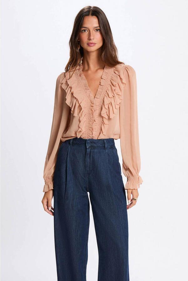 Morgan blouse oudroze