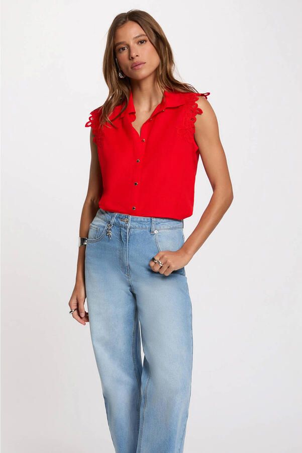 Morgan blouse rood