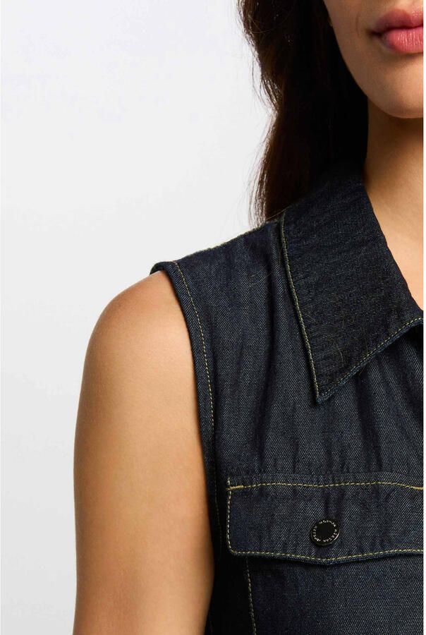 Morgan blousejurk dark blue denim - Foto 2