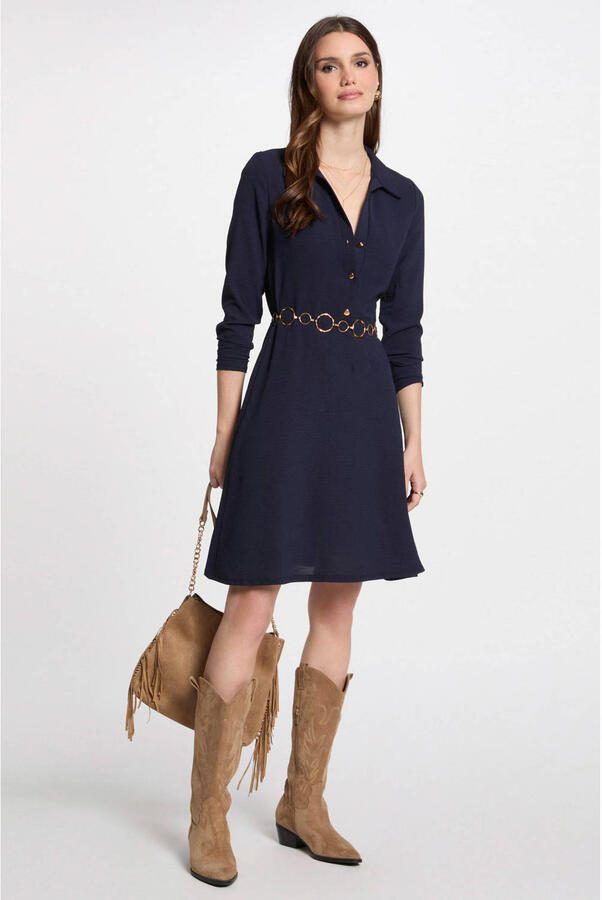 Morgan blousejurk marineblauw - Foto 2