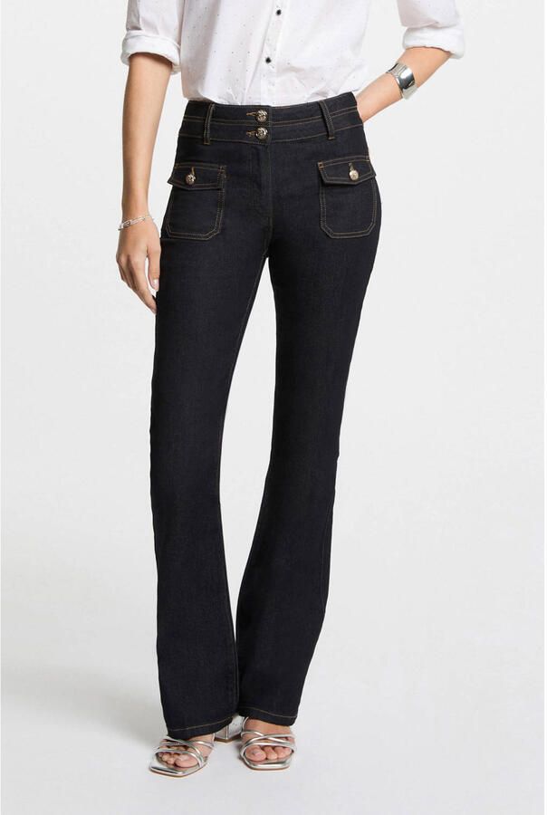Morgan bootcut jeans dark blue denim
