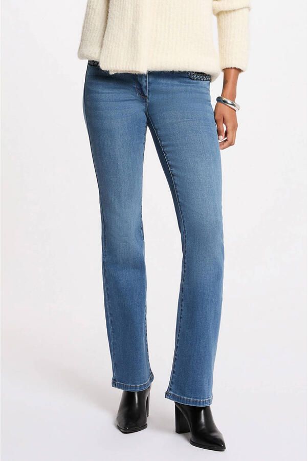 Morgan bootcut jeans medium blue denim