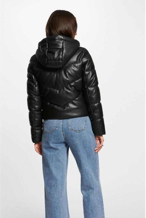 Morgan coated gewatteerde winterjas zwart - Foto 2