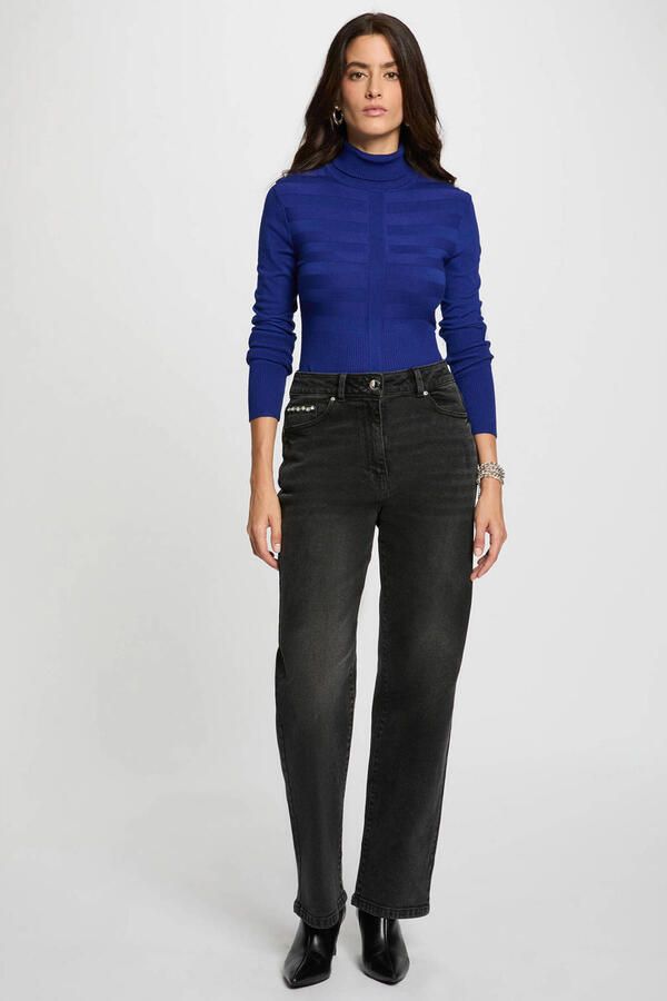 Morgan coltrui fijn gebreid blauw - Foto 2