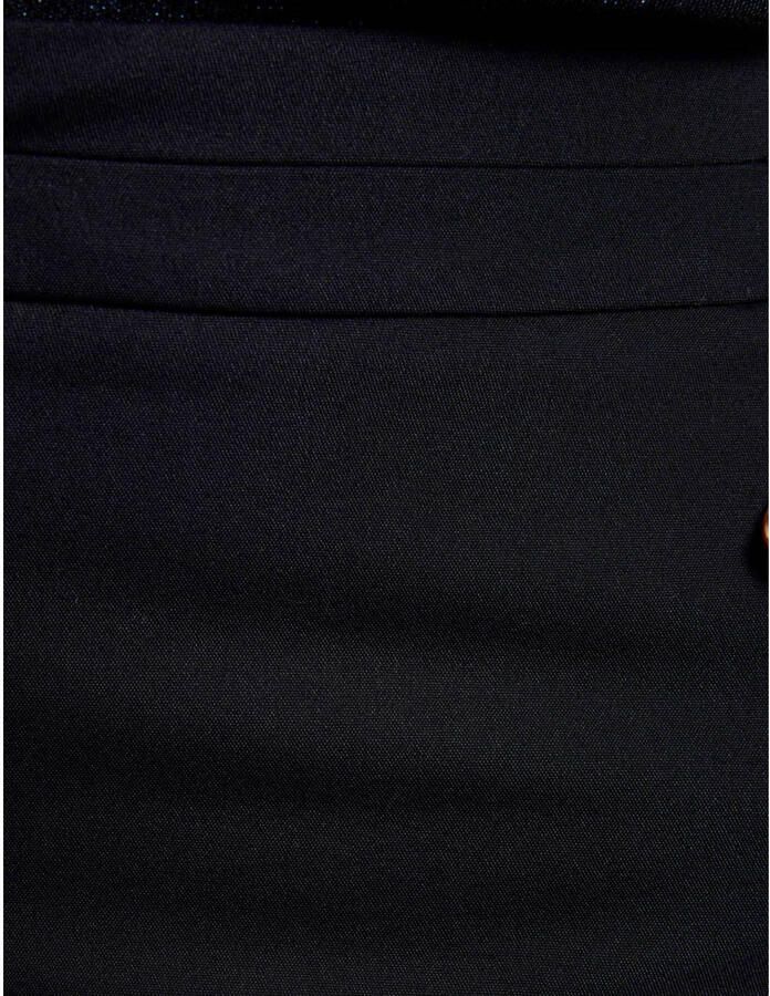Morgan cropped low waist slim fit pantalon marineblauw - Foto 2