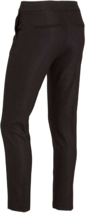 Morgan cropped low waist slim fit pantalon zwart - Foto 2