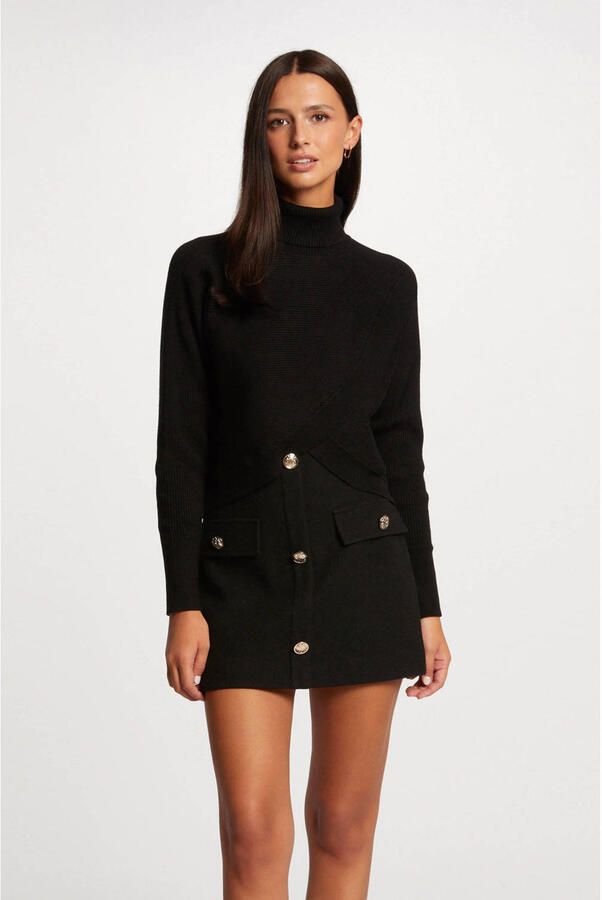 Morgan cropped trui zwart - Foto 3