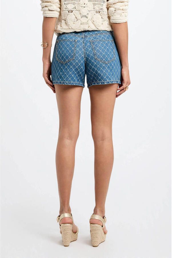 Morgan denim slim regular waist short medium blue denim - Foto 2
