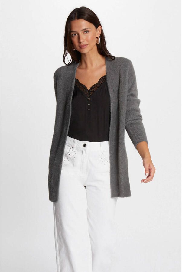 Morgan fijngebreid vest