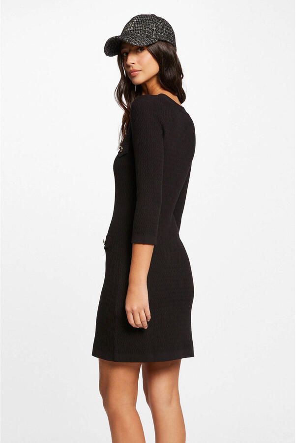 Morgan fijngebreide jurk zwart