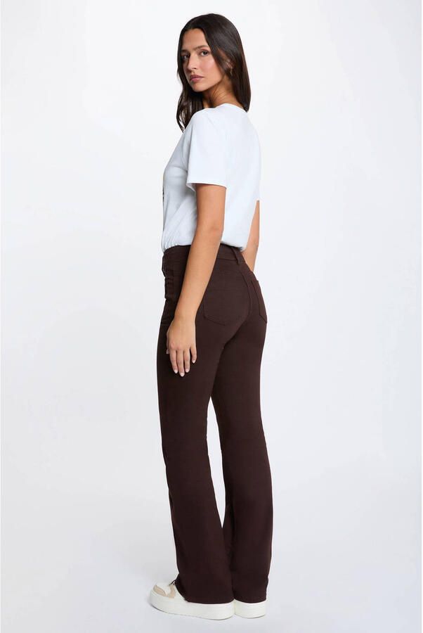 Morgan flared jeans bruin - Foto 2
