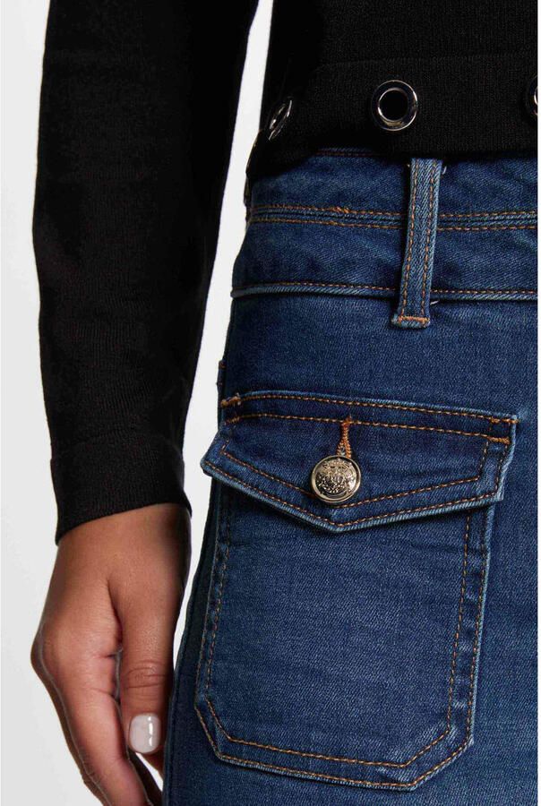 Morgan flared jeans dark blue denim - Foto 2